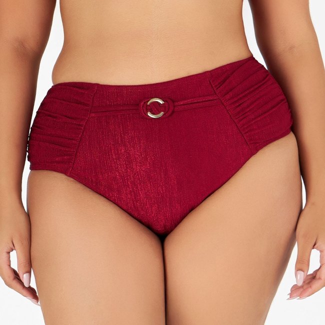Calcinha Biquíni Zero Barriga Banho de Mar 623209 Vermelho
