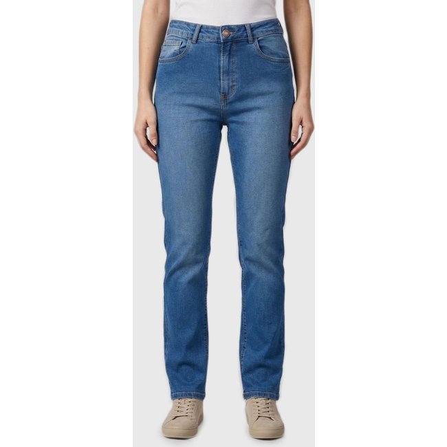 Calça Feminina Lez a Lez Jeans Reta Azul