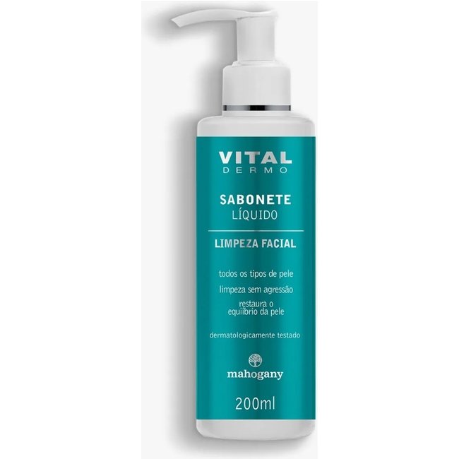 Mahogany Sabonete Liquido Facial Dermo Vital 200Ml