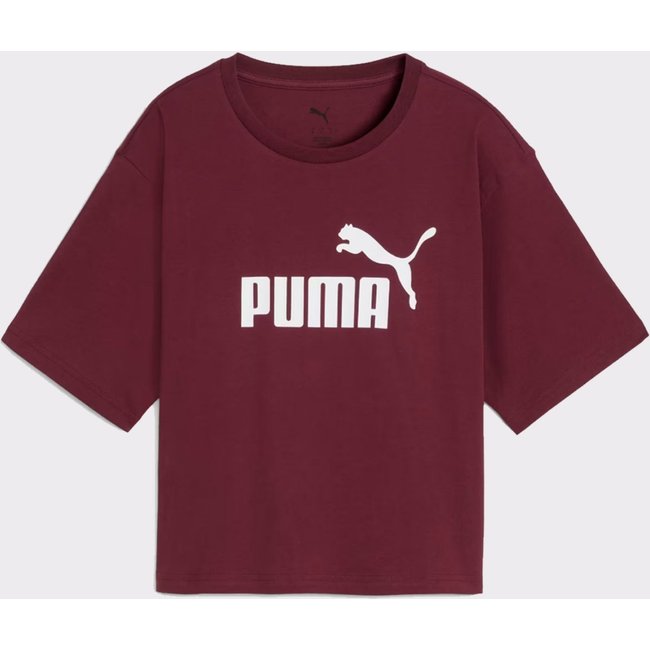 Cropped Puma No. 1 Logo Feminino Vinho