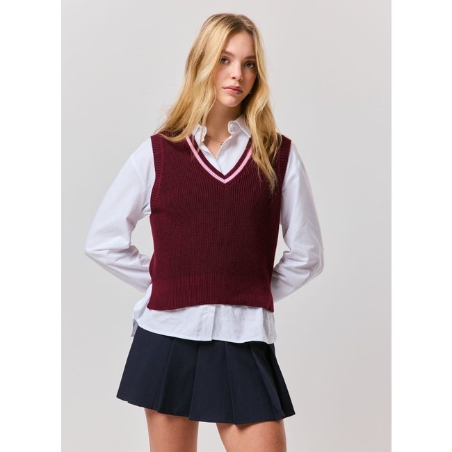 Colete Tricot Gola V