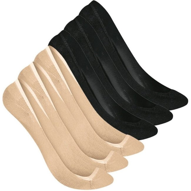 Kit 6 Pares de Sapatilhas Selene 7340-003 Bege