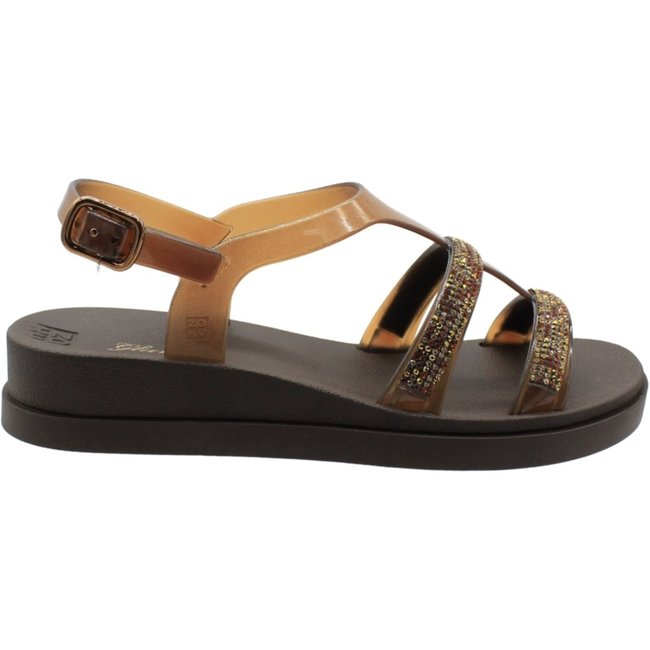 Sandália Plataforma Anabelinha Zaxy Glam New Brilho Feminino