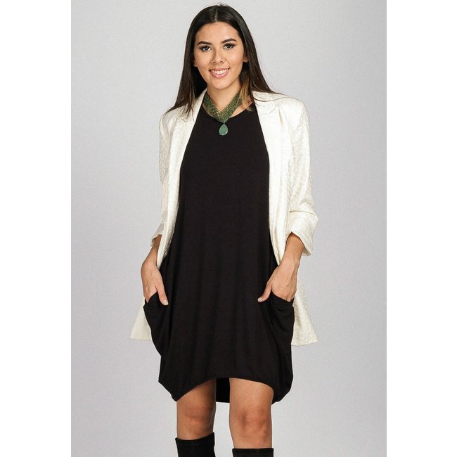 Vestido Curto Amazonia Vital Malha Amplo Always Preto
