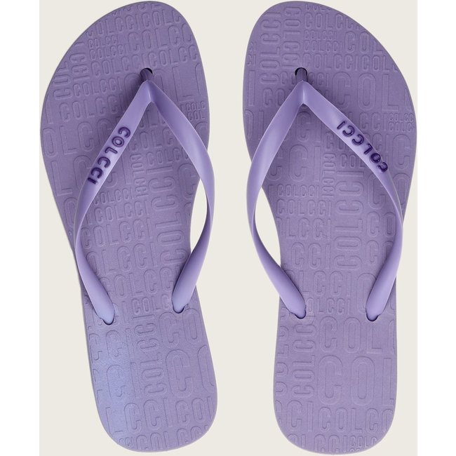 Chinelo Colcci Logo Lilás
