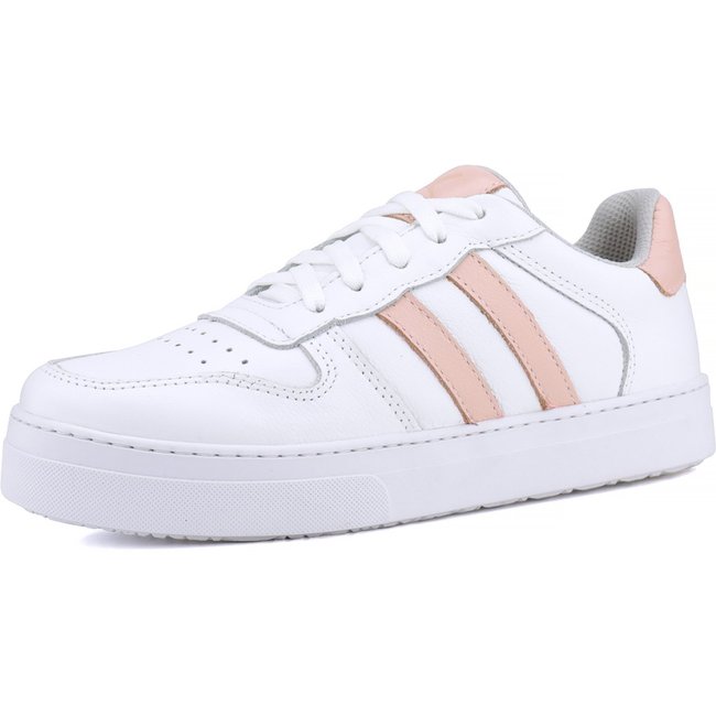 Tênis Mr. Gutt Casual em Couro Mr Branco e Nude