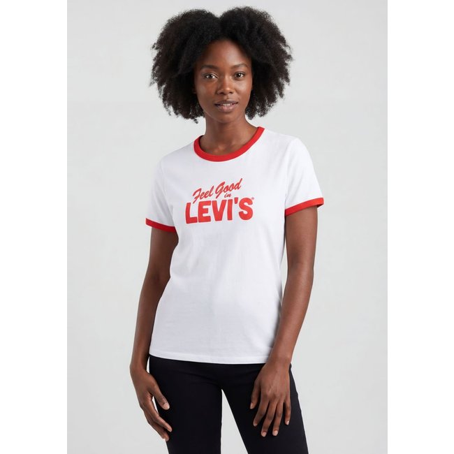 Camiseta Feminina Levis GR Favorite Tee Ringer Branca