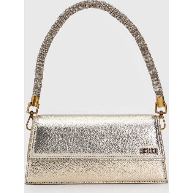 Bolsa Tiracolo Santa Lolla Alça Dupla Dourada