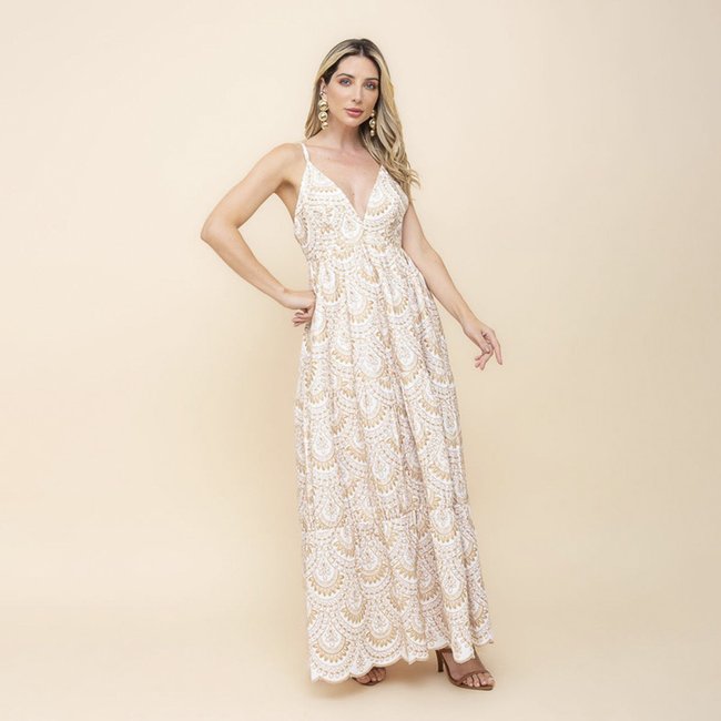 Vestido De Festa Auston Adelina Branco