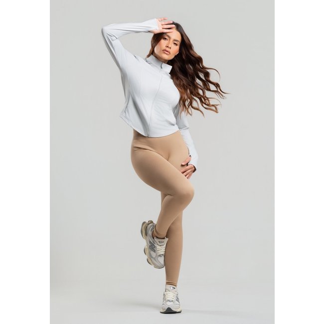 Calça Legging Fitness Sem Costura Salvatore Bege