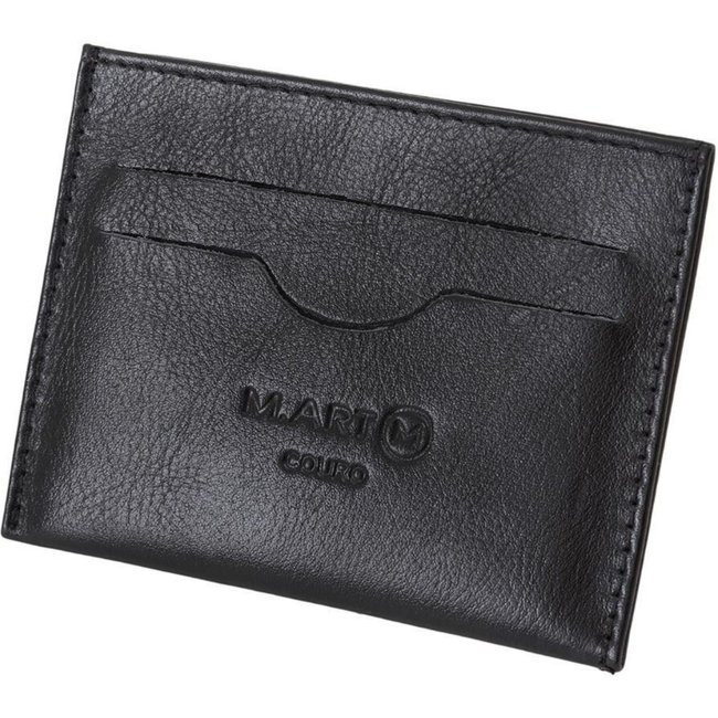 Porta Cartão Mariart Em Couro 158 Preto