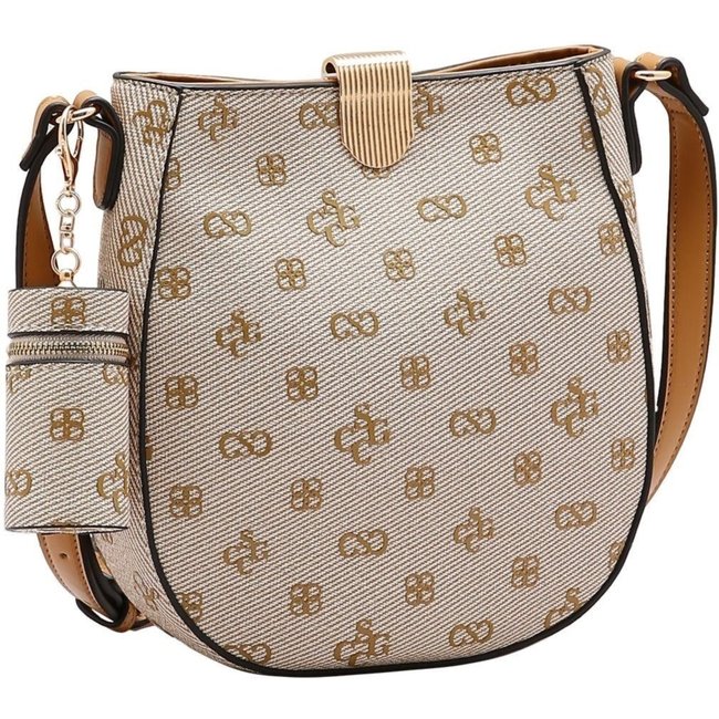Bolsa Feminina Chenson Monograma Atemporal 3485420 Bege