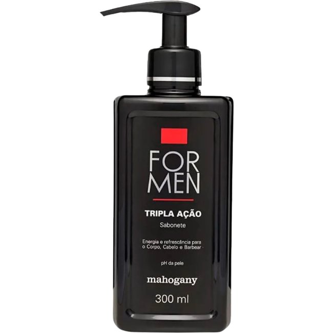 Mahogany For Men Sabonete Tripla Acão 300Ml