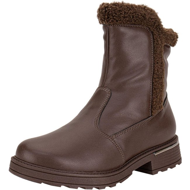 Bota Feminina Cano Baixo Piccadilly 735034 0085034 Café