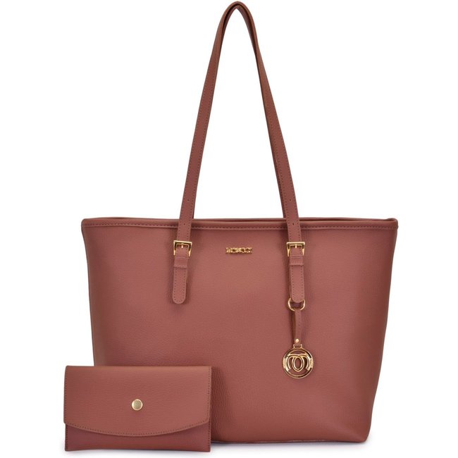 Bolsa Sacola Grande Moncci Caramelo