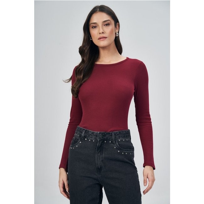 Blusa Manga Longa Feminina Acostamento
