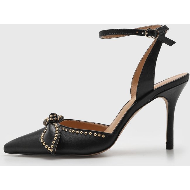 Scarpin Feminino Luiza Barcelos Laço Tachas Preto