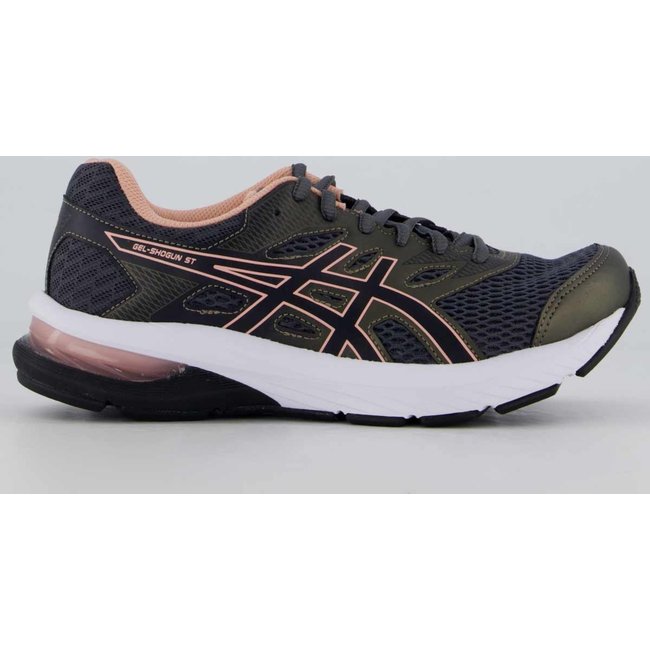 Tênis Asics Gel Shogun ST Feminino Cinza e Rosa