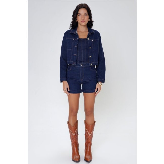 JAQUETA JEANS LOGOMANIA UNICA Gatabakana