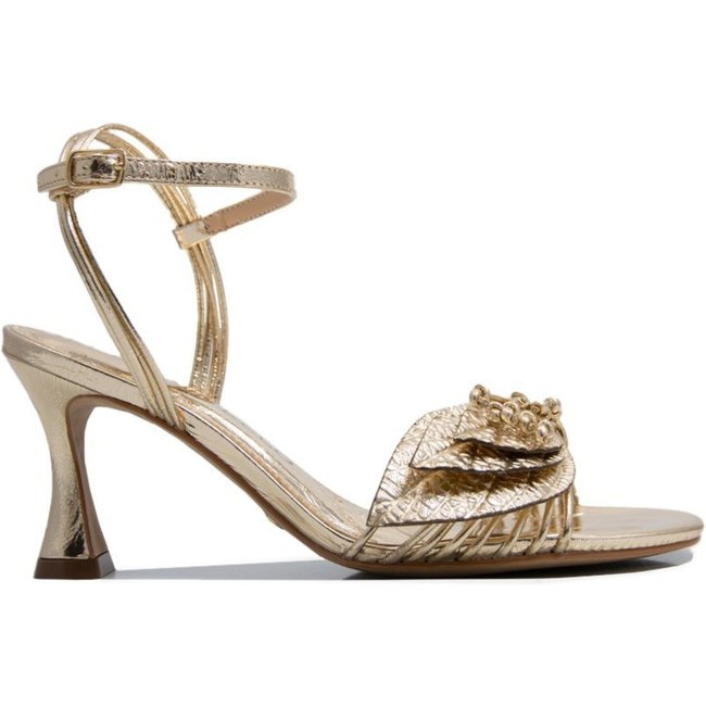 Sandalia Cecconello Couro Dourado Cecconello Dourado