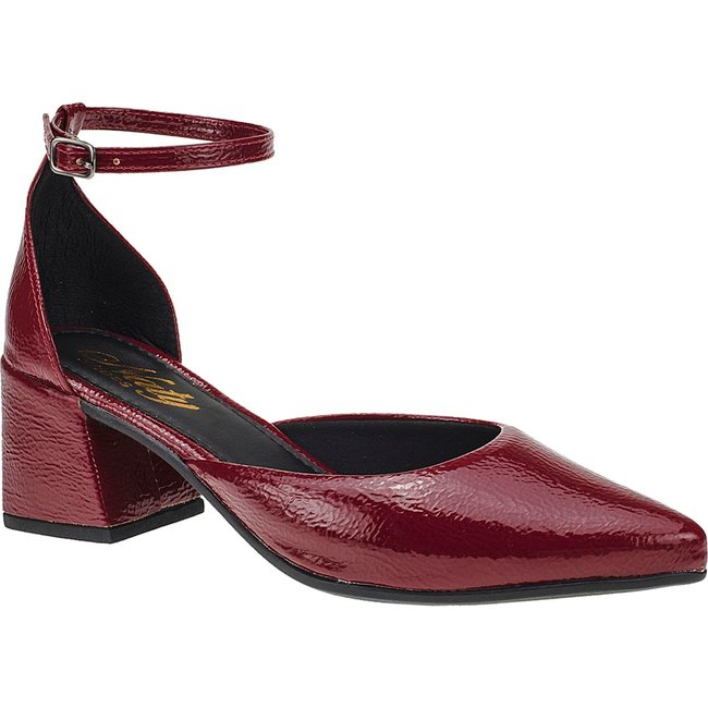 Scapin Feminino Traseiro Fechado Bico Fino Salto 6 cm Quadrado Social Elegante
