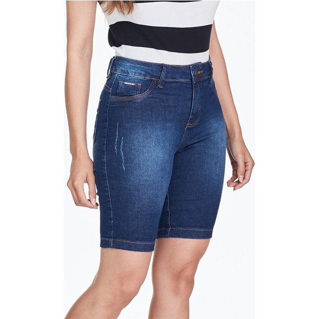 Bermuda Jeans HNO Jeans Ciclyst Skinny Comfort Azul