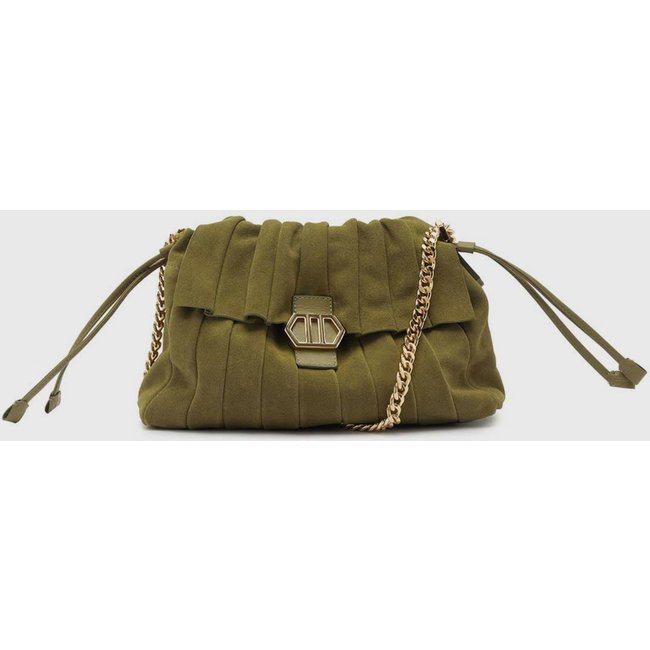 Bolsa Tiracolo Feminina Arezzo Shoulder Drapeada Verde