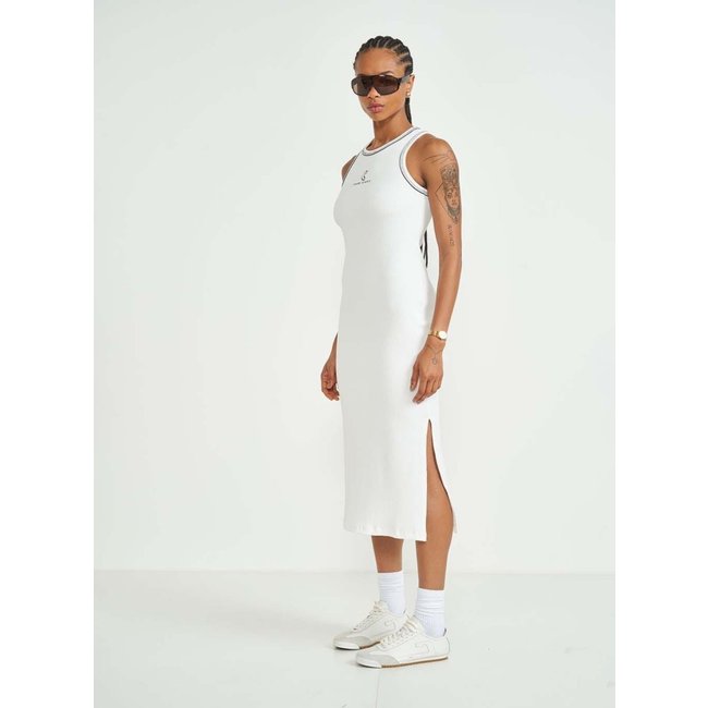 Vestido Colcci Sport Midi New Comfort Fit Off White