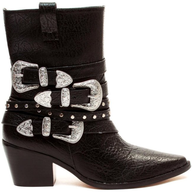 Bota Couro Preto Cano Curto Cecconello 2619007-3