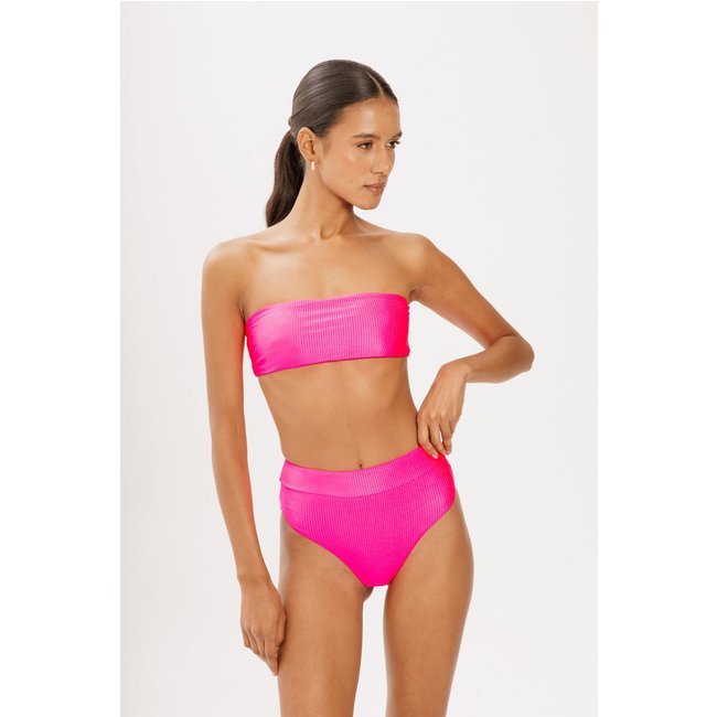 Calcinha At Night By Leticia Bufoni Hot Pants Canelado Pink Neon