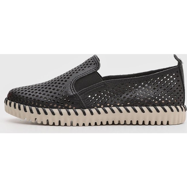Tênis Feminino Bottero Vazado Slip On Preta