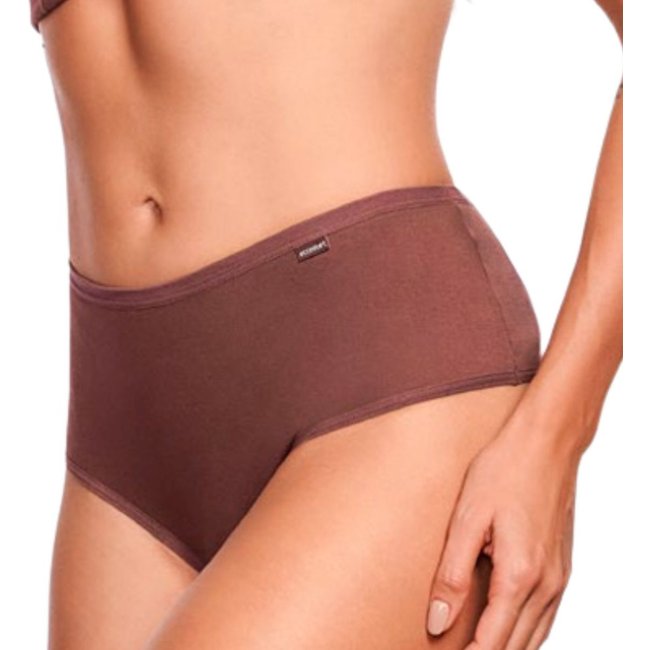 Calcinha Cintura Alta Cavada Lisa Econfort