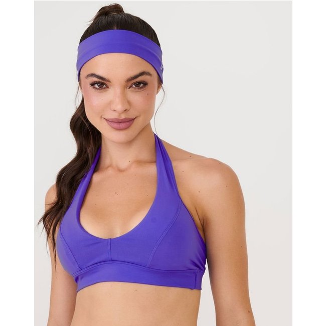 Top Frente Única Azul Cosmo Poliamida Soft Donna Carioca