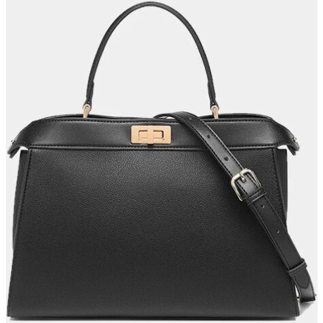 Bolsa Gaia Fiore Milano Preta