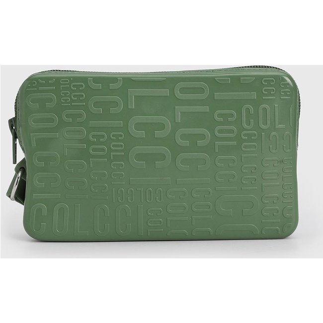 Bolsa Feminina Colcci Pequena Logo Alto Relevo Verde
