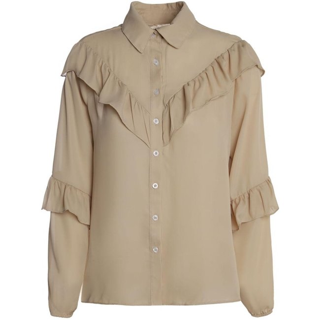 Camisa Crepe Autentique Feminina BEGE