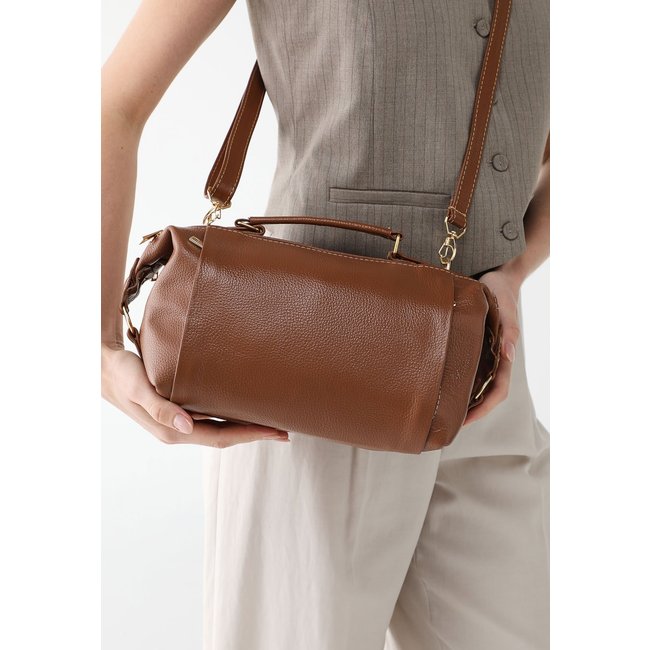Bolsa SN Couros Grécia Caramelo