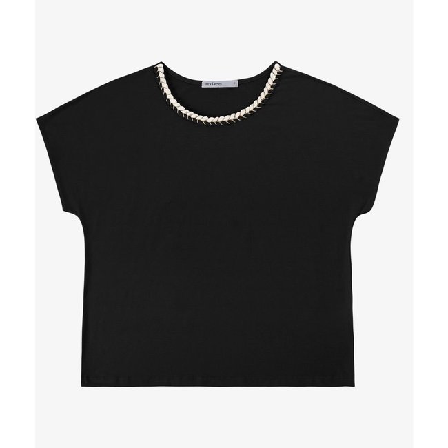 Blusa em Viscotorcion Feminina Endless Preto