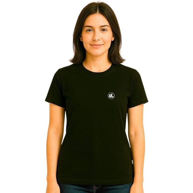 Camisa Esporte Legal Baby Look Solutio UV45+ Feminina - Preto - esporte legal