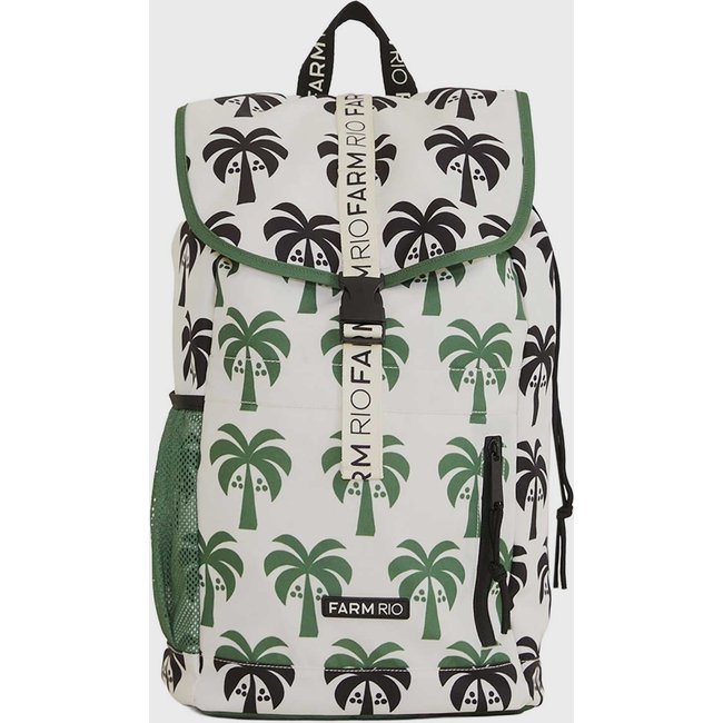 Mochila Feminina FARM Coisa Nossa Coqueiro Branca
