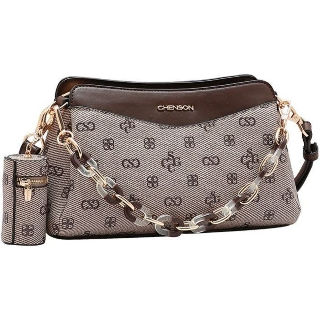 Bolsa Feminina Chenson Monograma Atemporal 3485416 Café