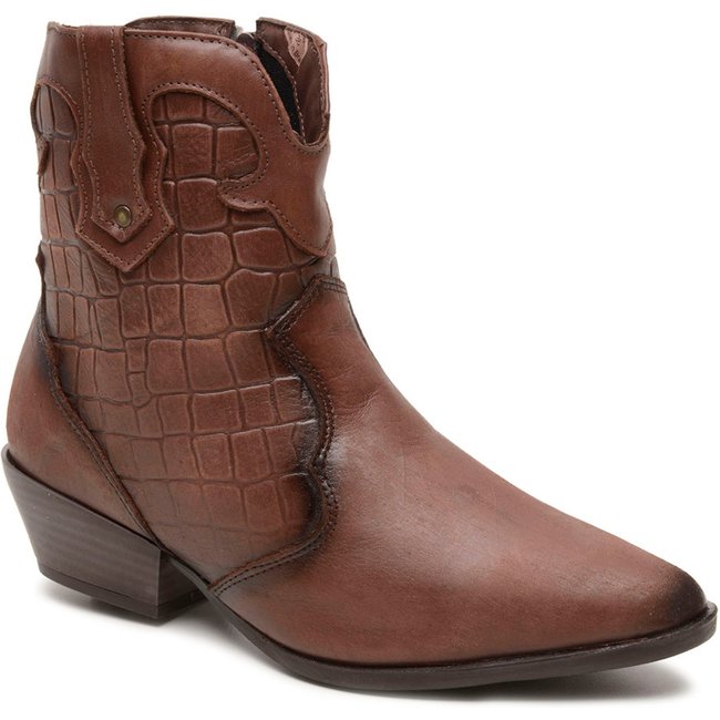 Bota Country Feminina Couro Texana Leve Macia Festas Rodeio Frio Confortável Estilosa