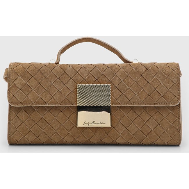 Bolsa Feminina Luiza Barcelos Média Matelassê Caramelo