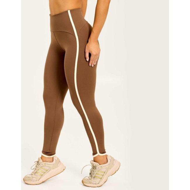 Legging Impression Castanho Capucine Poliamida Donna Carioca