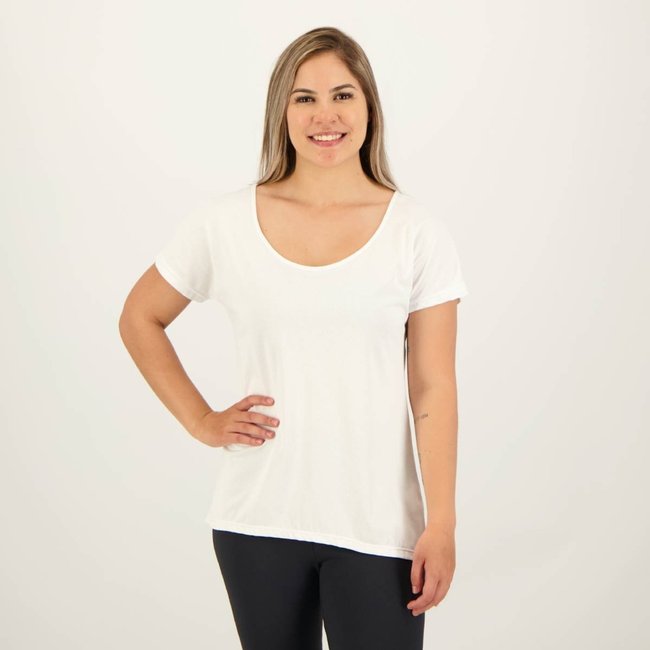 Camiseta Selene Dryfit Básica Feminina Branca