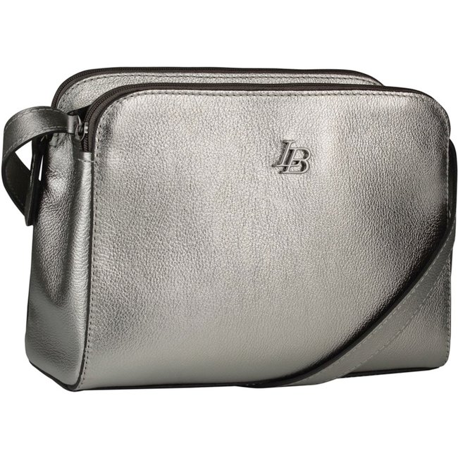 Bolsa Média Alice Linea Bella Aura 5433 Prata Velho