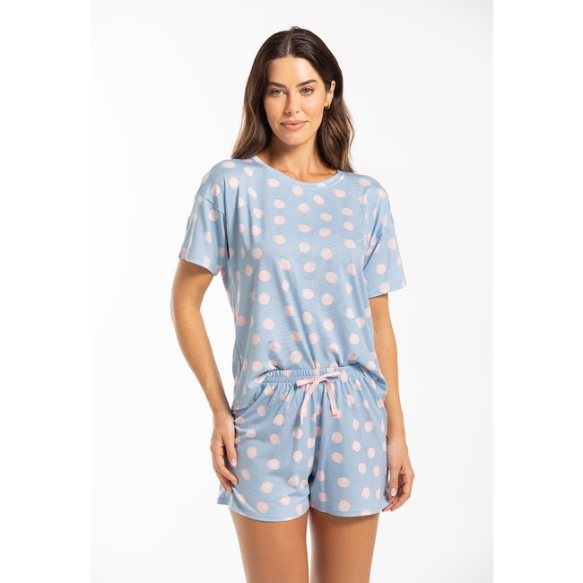 Conjunto Pijama Feminino Curto em Malha