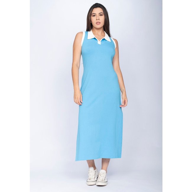 Vestido CabanaFree Midi Regata Polo Blue