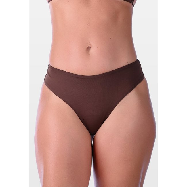 Calcinha Summer Soul Fio Dental Duplo Cintura Baixa Café