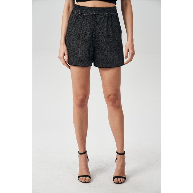 Short Black Veludo Glow Feminino Acostamento